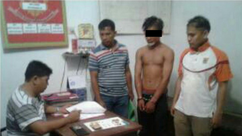 Pelaku Narkoba Diciduk Polsek Kampar Kiri di Desa Kebun Durian